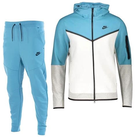 nike tech fleece lichtblauw wit|Nike tech fleece blue.